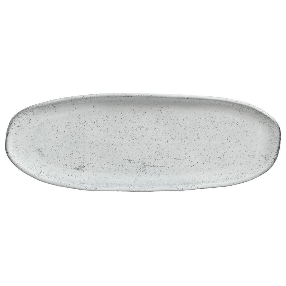 Conjunto com 4 Travessas Oval Rasa Grande Orgânico Echo 36x13cm