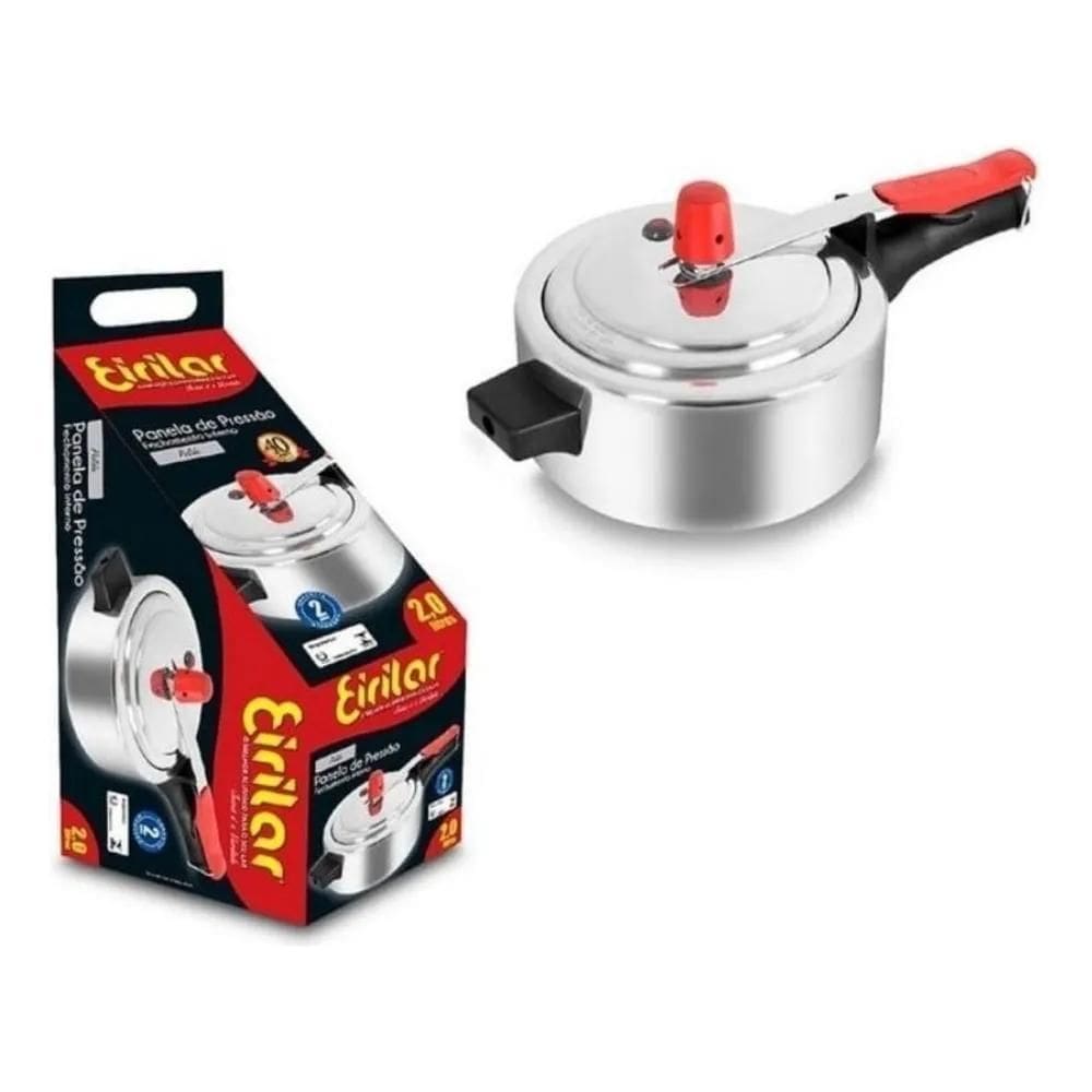 Panela De Pressão 2L Fechamento Inferior Borracha Segura