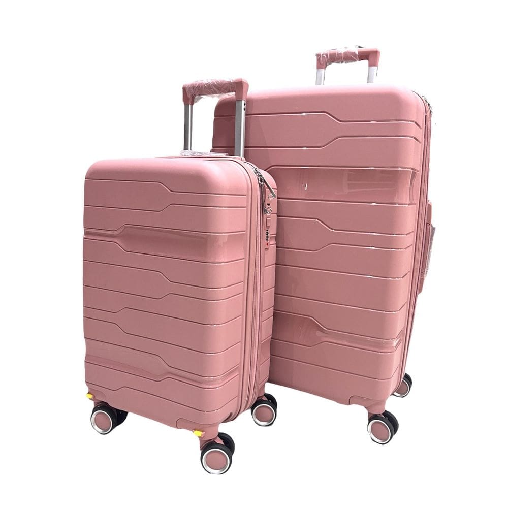 Conjunto Mala 32Kg +Mala 10Kg Polipropileno Inquebrável Rose