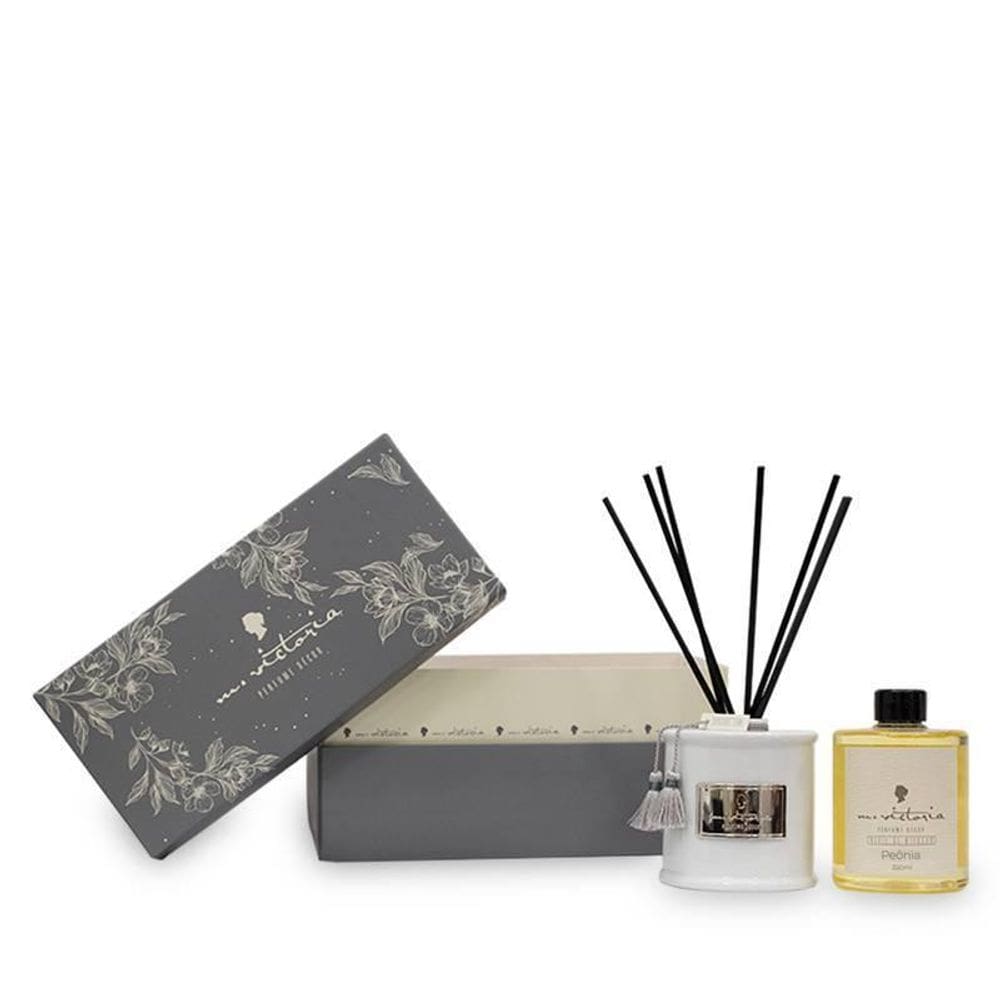 Kit Dispenser E Refil De Difusor Peônia 350Ml - M.Victoria