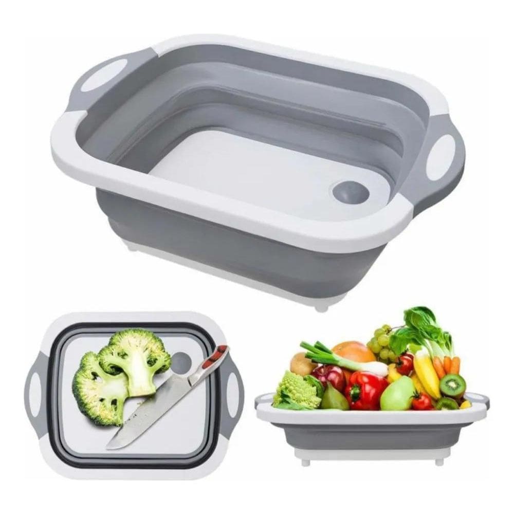 2X Dolce Home D0574 Cor Branco E Cinza Tábua Retrátil 3 Em 1