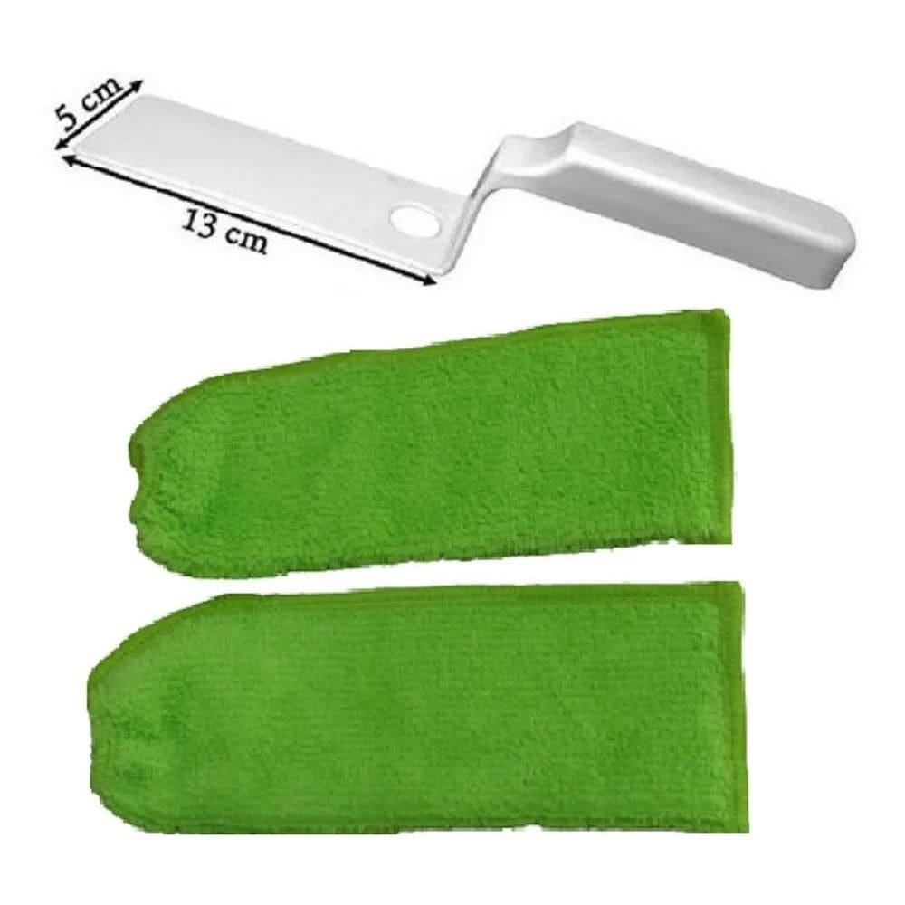 Limpador De Transpasse Espatula + 3 Refil Limpador Box Vidro