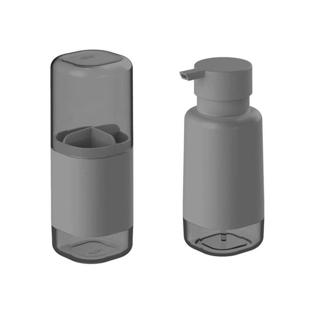 Kit Porta Sabonete Porta Escova 2Pc Dual Ou Banheiro Lavabo