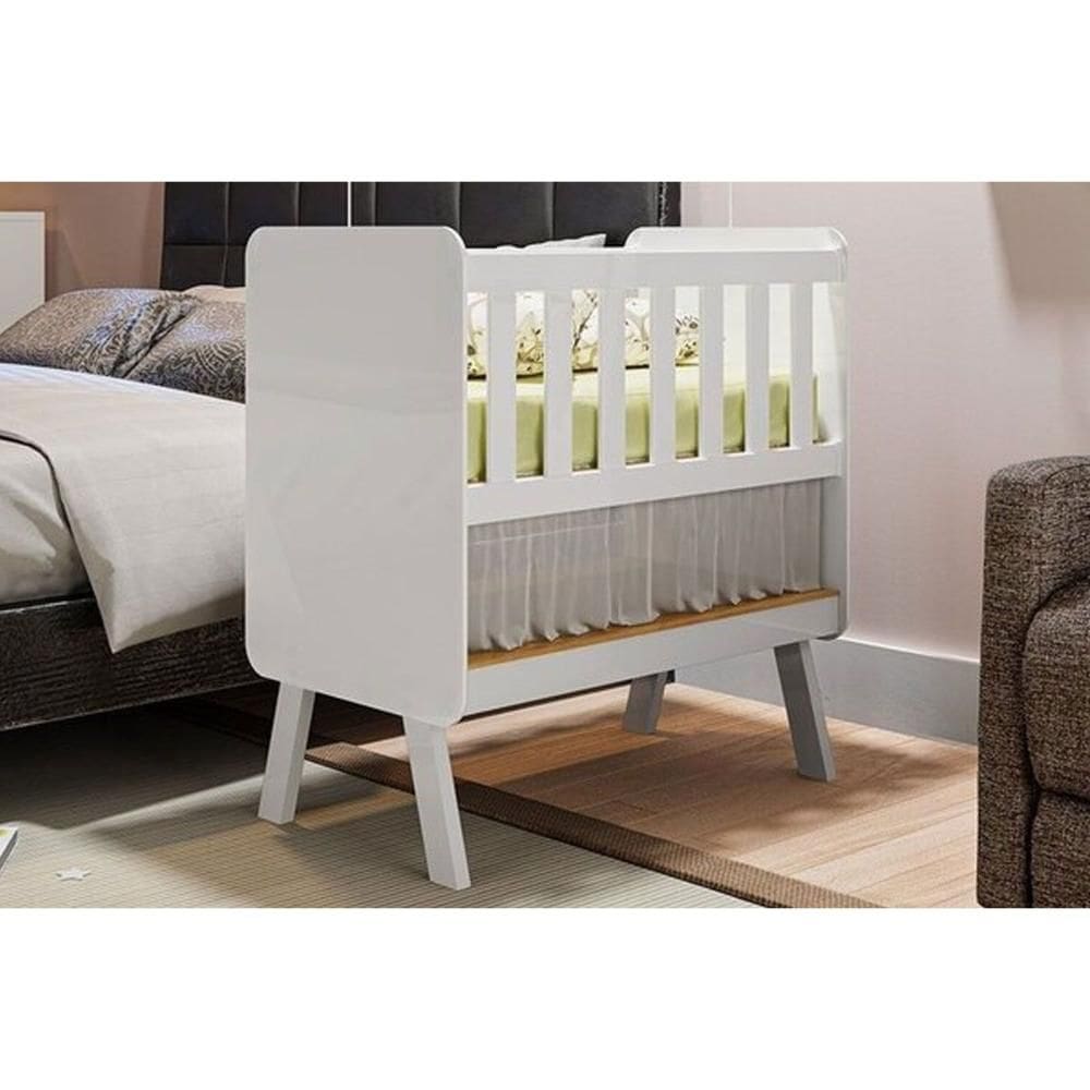 Berço Infantil Mini Guti 3 em 1 Branco - Peroba