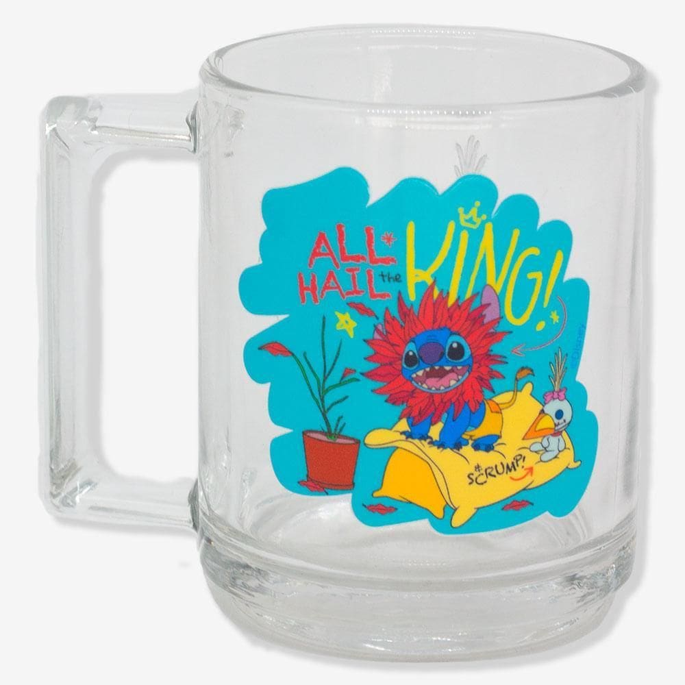 Caneca Veneza Stitch Rei Leão - Disney