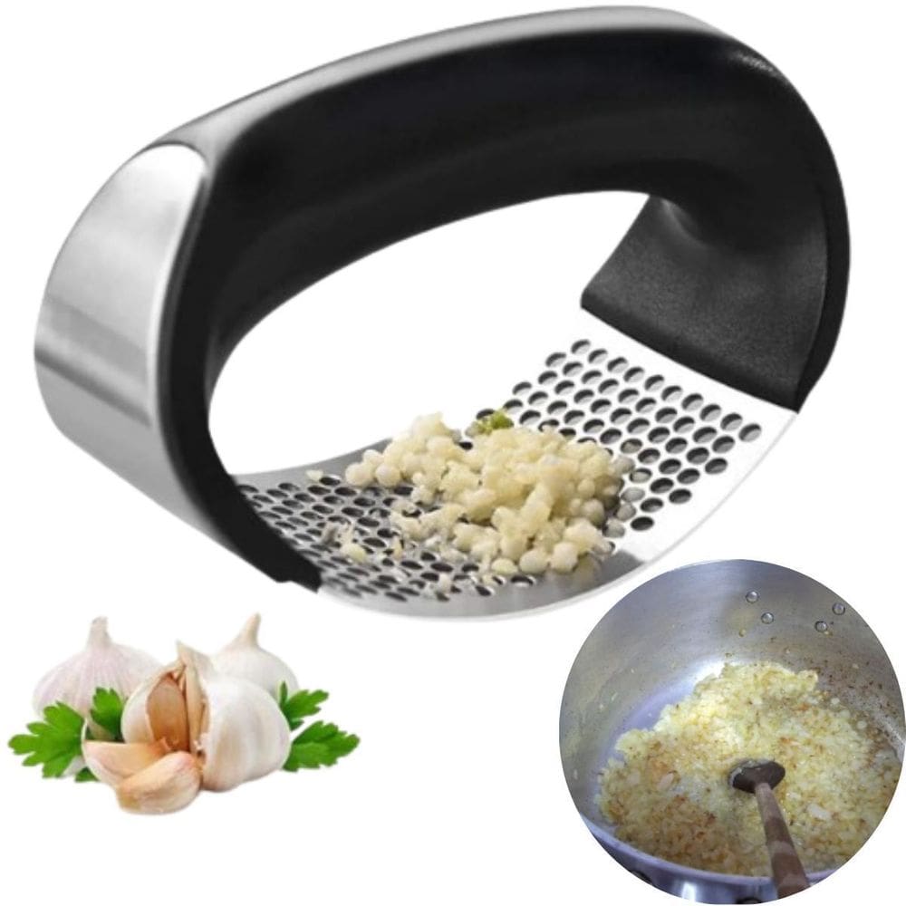 Triturador De Alho Manual Ideal Para Temperos Lavável À Mão