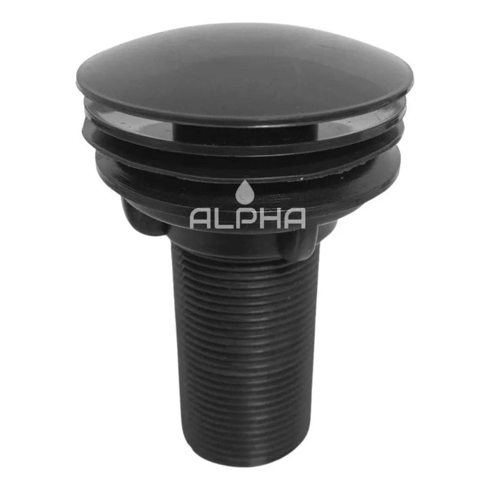 Válvula Pia Banheiro Ralo Click Cuba Lavabo Preto Fosco Pia