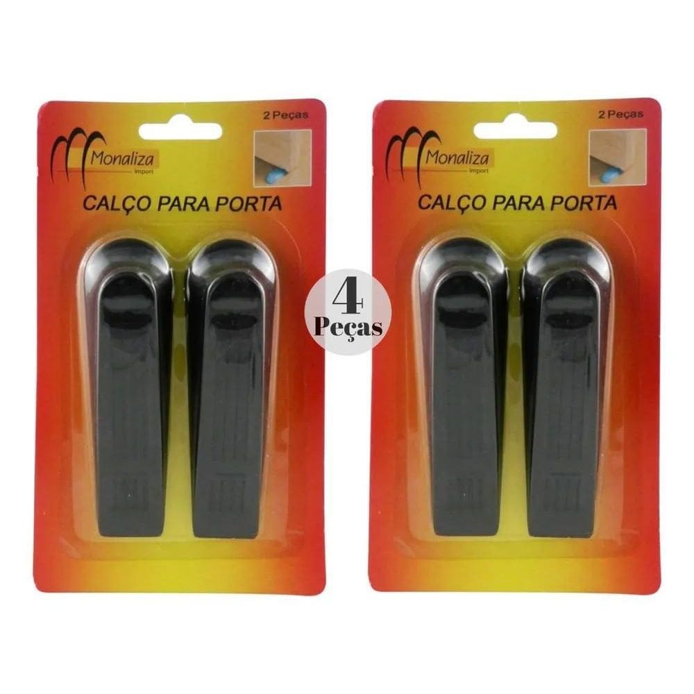 2X 4Prendedor Plástico Porta Janela Trava Calço Peso Envio F