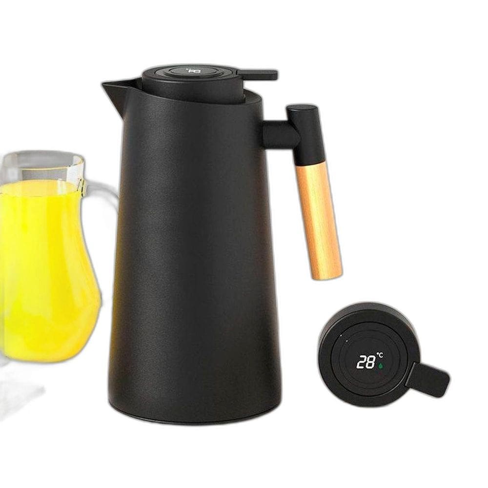 Garrafa Térmica Led Digital 1L Manter Café E Chás Quentes