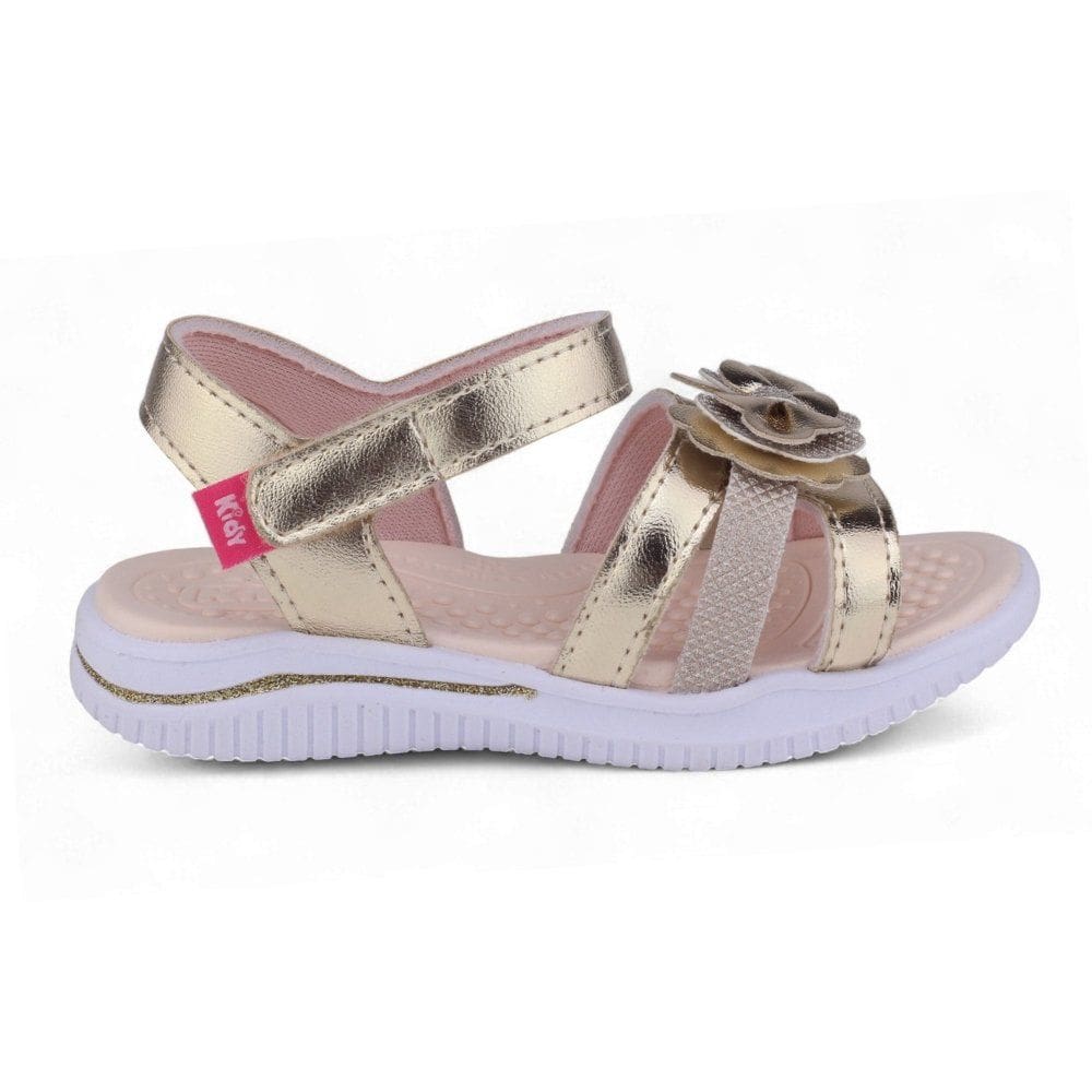 Sandália Infantil Menina Kidy Fly Baby 192-1070 Metalizada