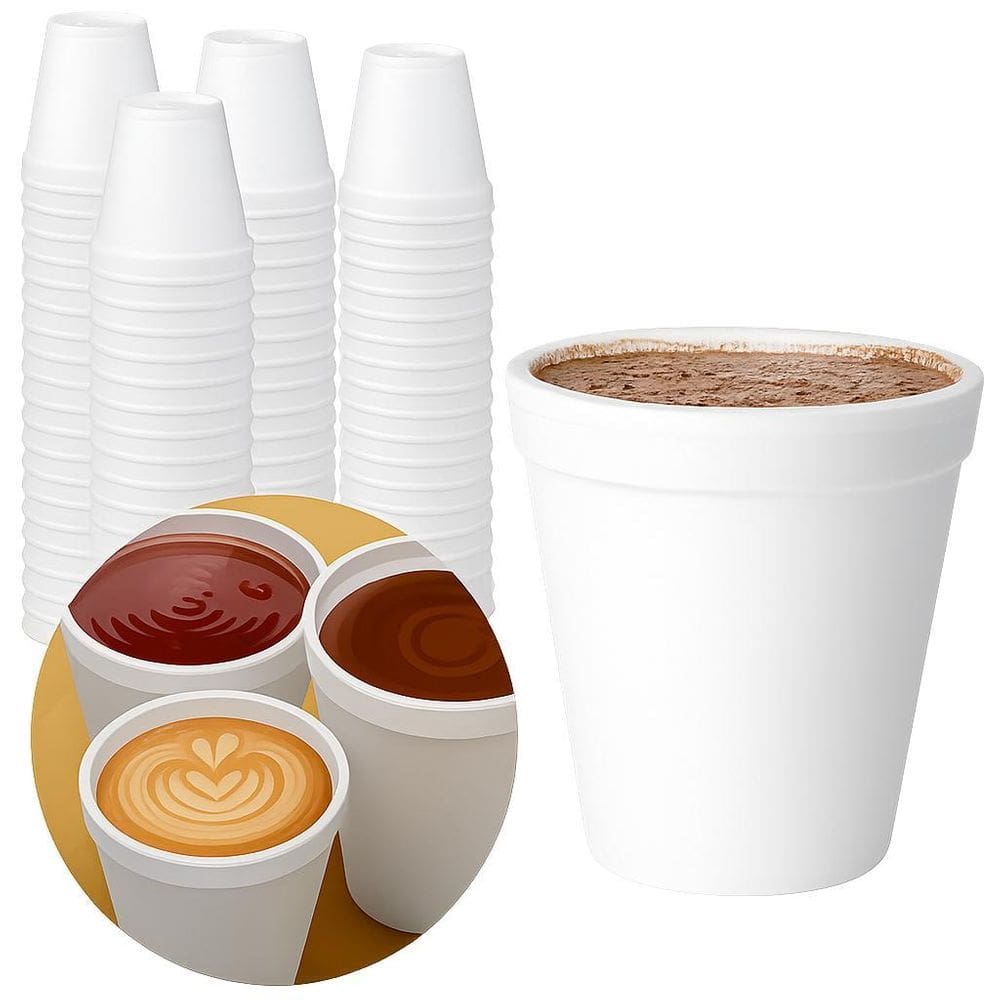 Kit Copo Termico Isopor Café E Bebidas Quentes 300Ml 150 Un