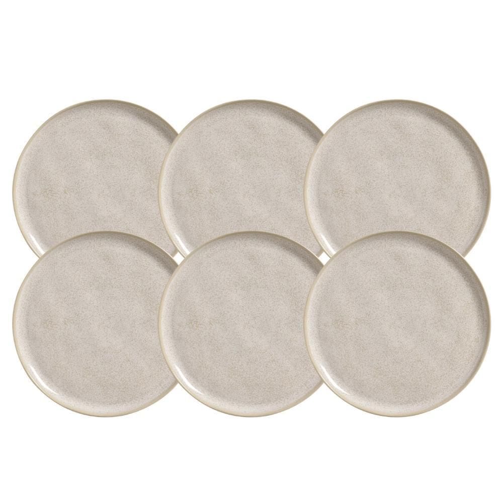 Jogo Pratos Raso Jantar 27,5Cm 6 Pçs Bio Latte Porto Brasil