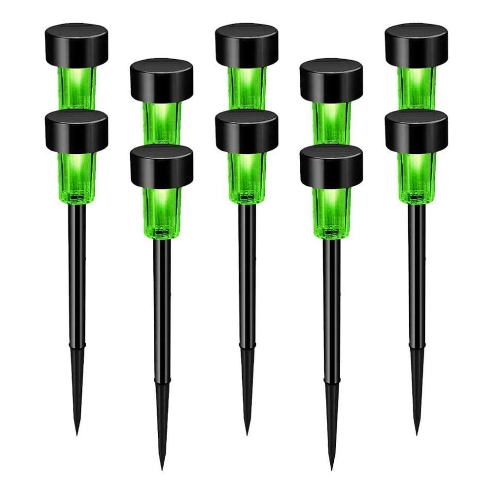 Kit 10 Luminárias Espeto Solar Poste Jardim Decoração Led