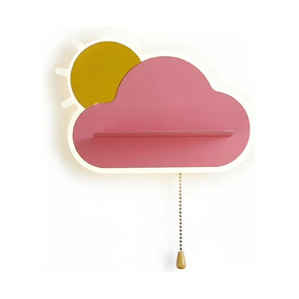 Arandela Nuvem Rosa 25cm Led 12W 3 em 1 Bivolt LA1044 Delis