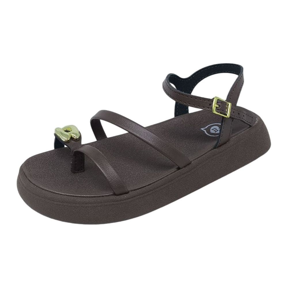 Sandalia Infantil Menina Papete Macia Moda Casual Molekinha