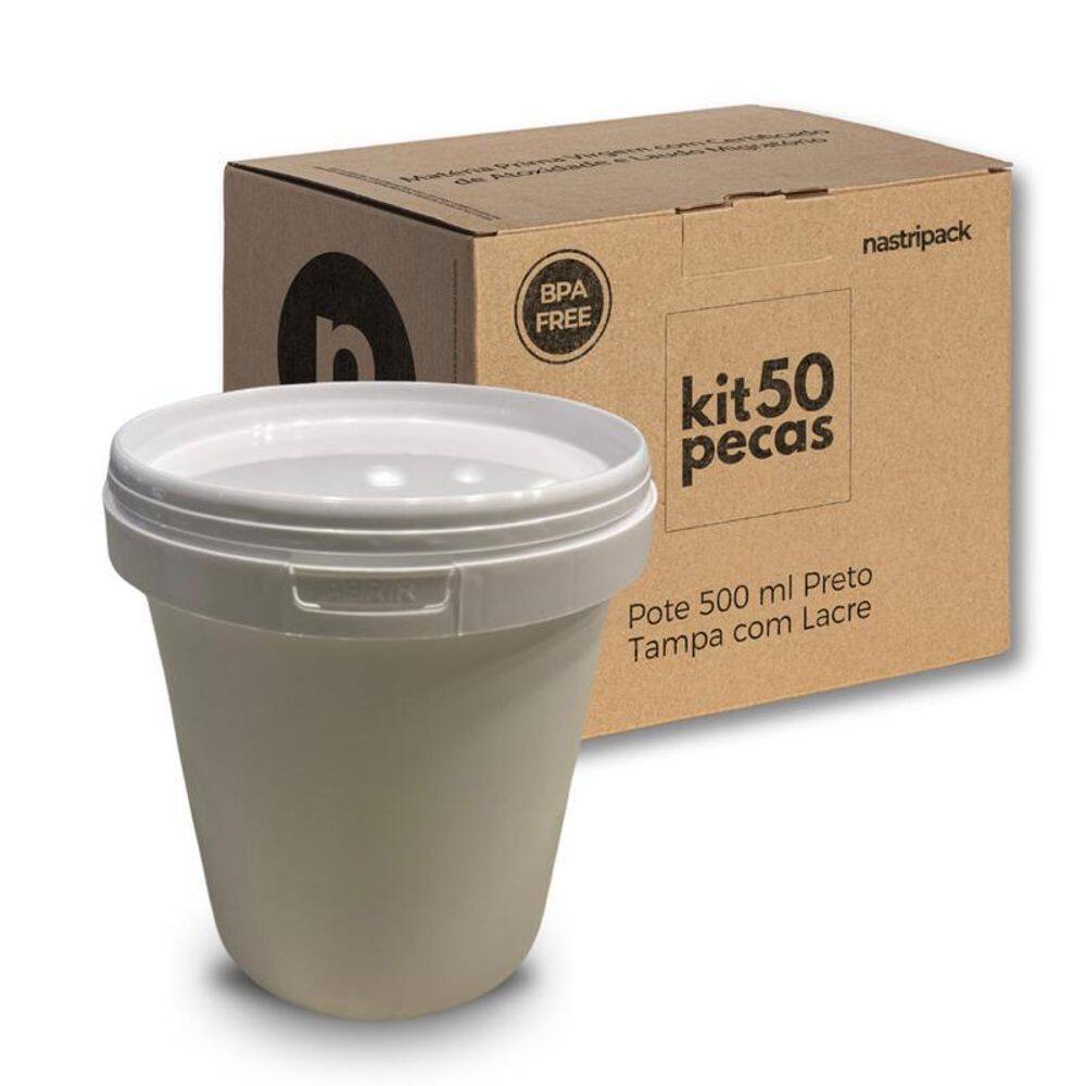 Pote Plástico Para Suco - Kit Com 50 Pçs