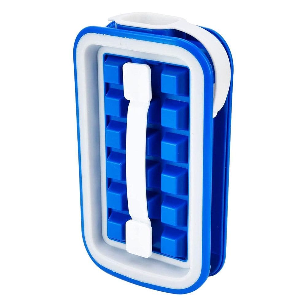 Forma Bandeja Gelo Dupla Silicone E Plástico Ice Box 22Cm