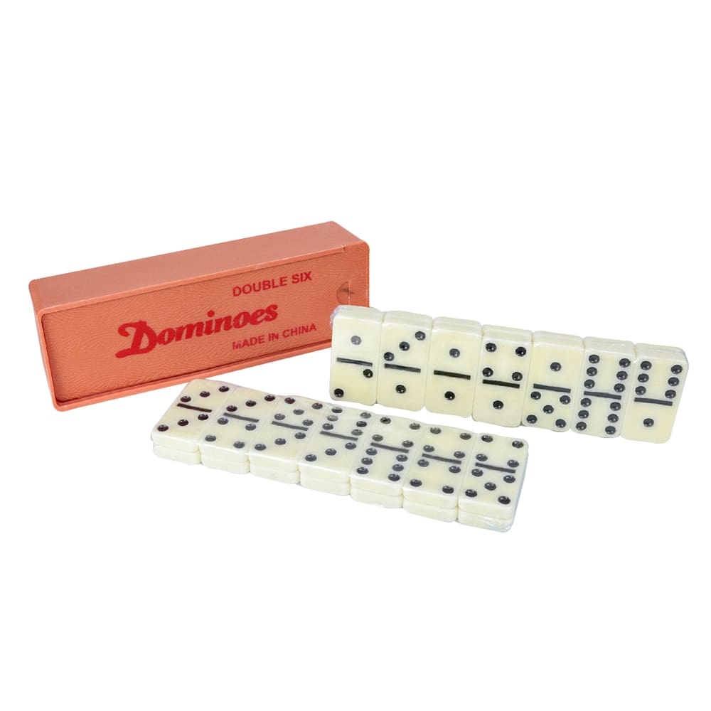 Jogo De Dominó De Plástico Na Caixa 28 Peças