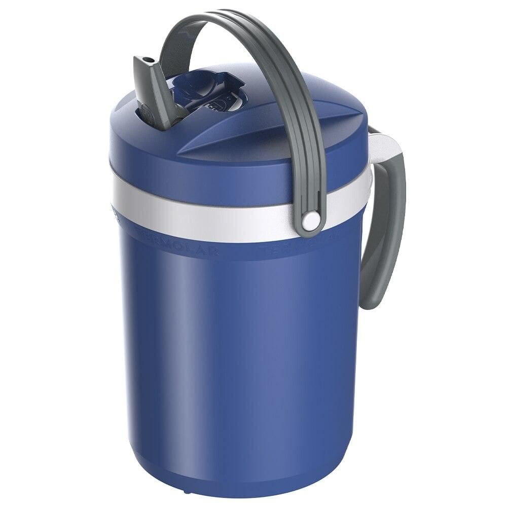 Jarra Térmica Termolar Fliptop 2,5 Litros, Cinza e Azul