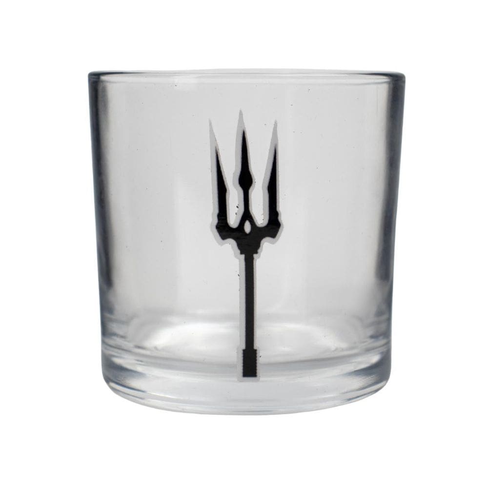 Copo De Whisky Vidro Exú Tridente Trabalhado 300 Ml