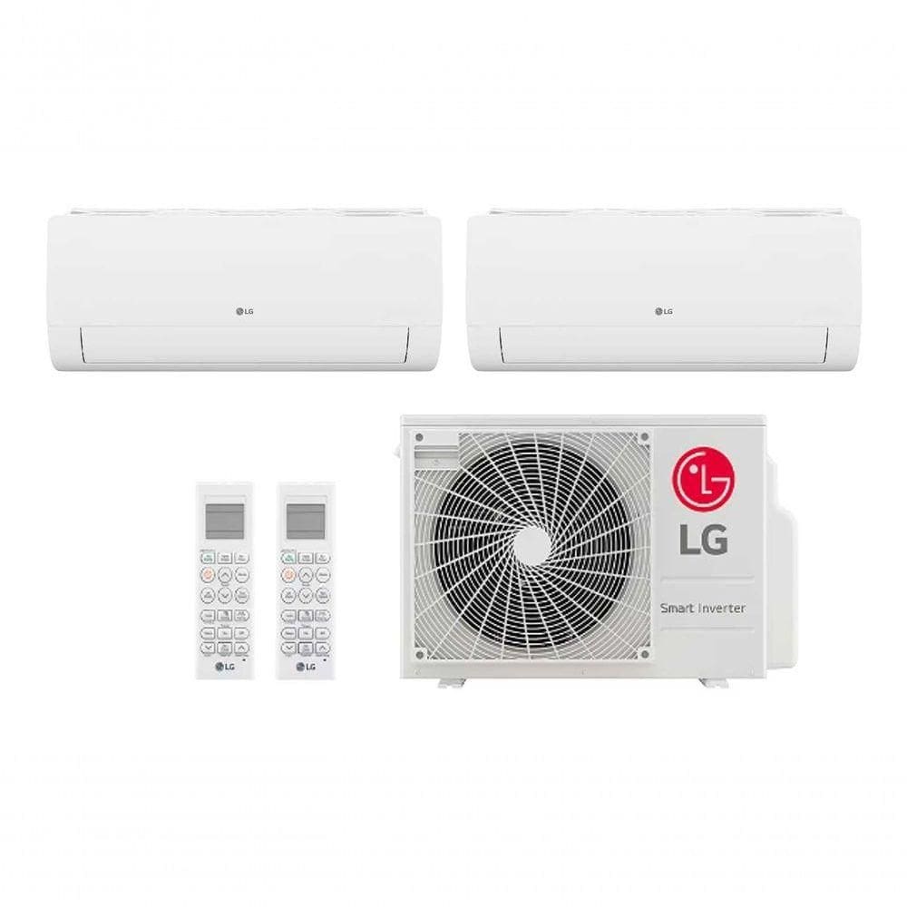 Ar Condicionado Multi Split Inverter 2 Ambientes (Hiwall 2X 9.000BTUS) Quente/Frio WiFi Integrado 220V