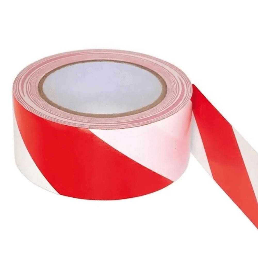 Fita Zebrada Amarela E Preta 0,50Mm X 100 Metros Isolamento