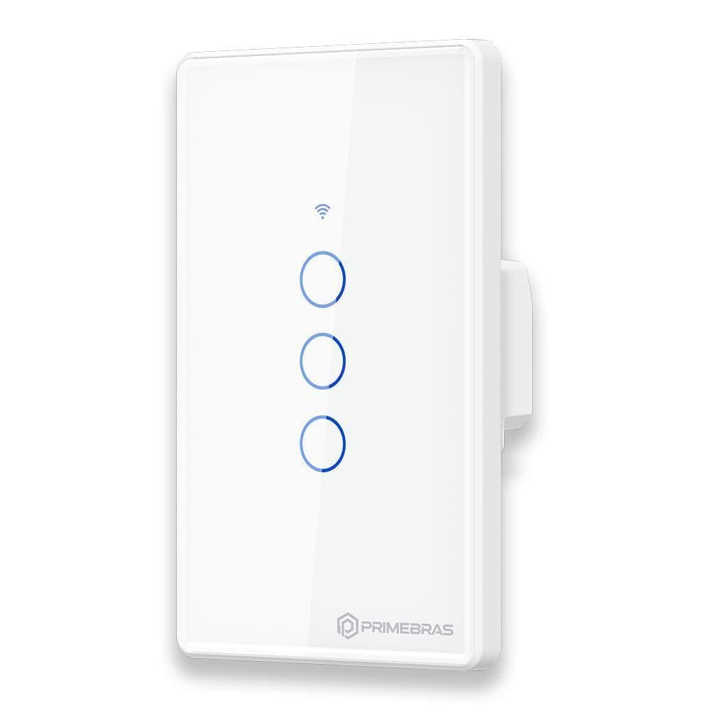 Interruptor Inteligente 3 Botões Primebras Branco 110V 220V