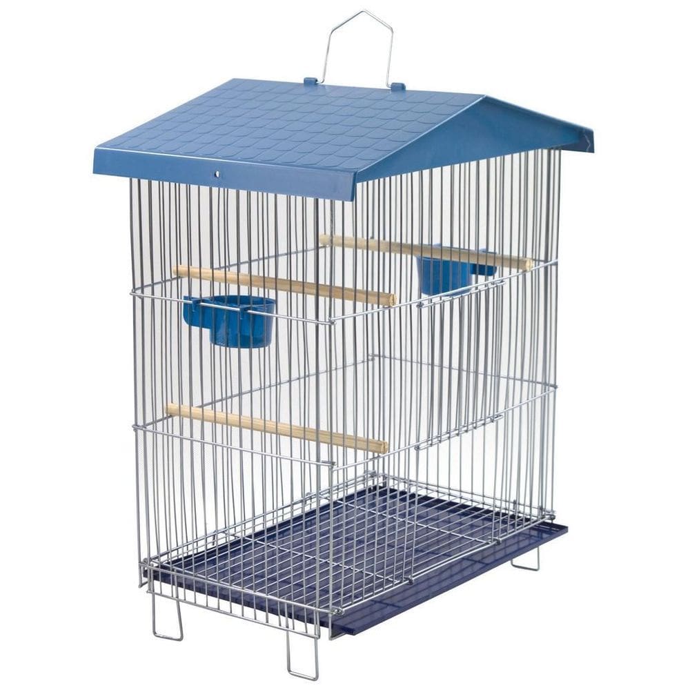 Viveiro Pequeno Dobrável De Parede Azul Com Bandeja Zincada