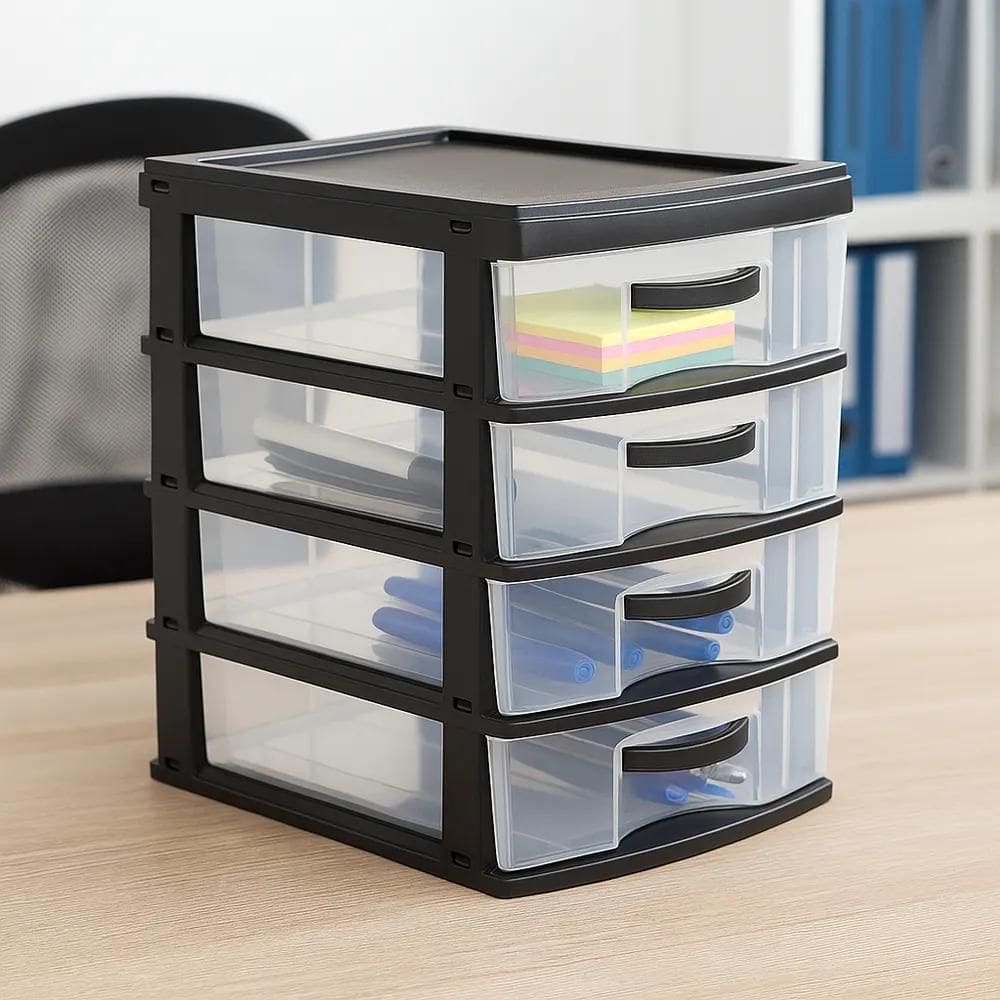 Gaveteiro Organizador 4 Gavetas Multiuso Reforçado Grande