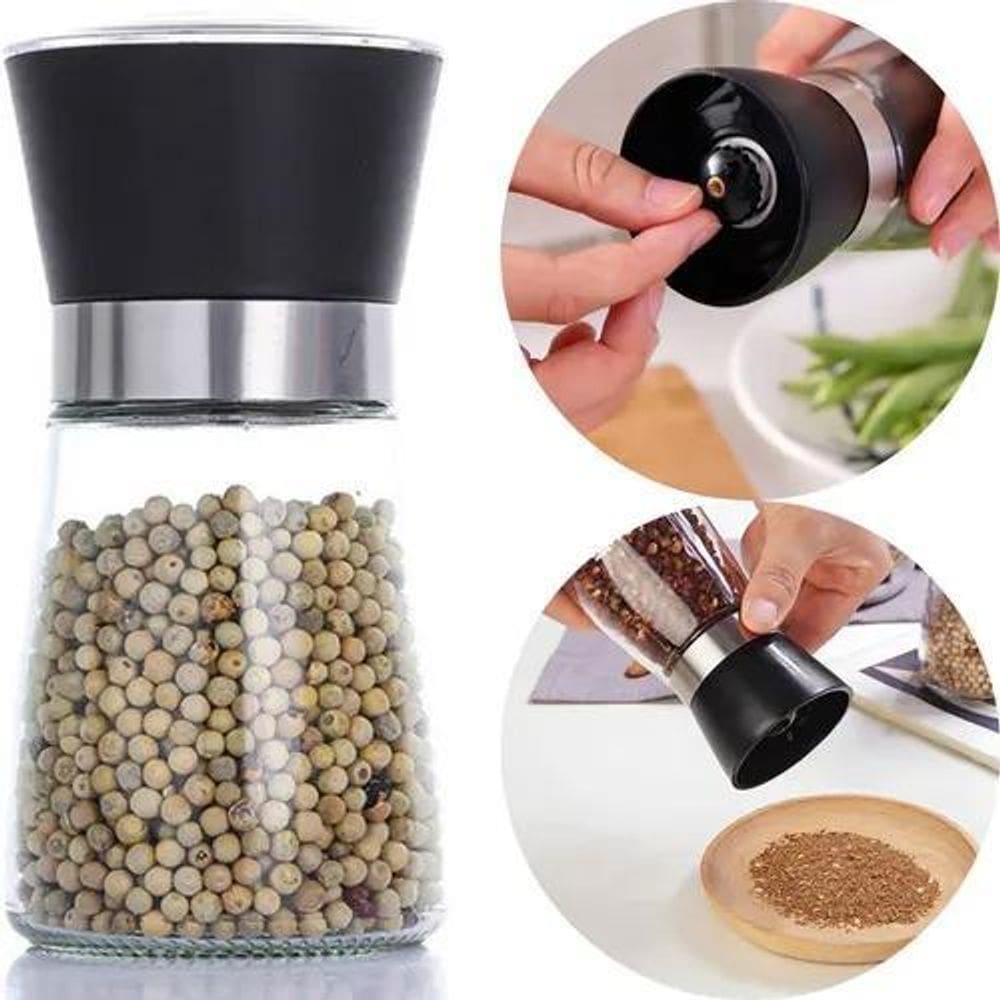 Moedor Sal Pimenta Temperos Especiarias Manual 13Cm - 180Ml