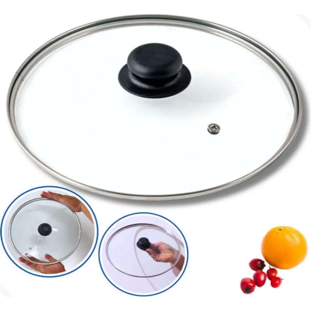 10X Tampa De Vidro N 24 Cm Temperado Avulsa Panela Frigidei