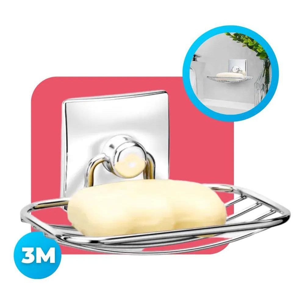 2X Saboneteira Suporte Sabonete Para Parede Banheiro Lavabo