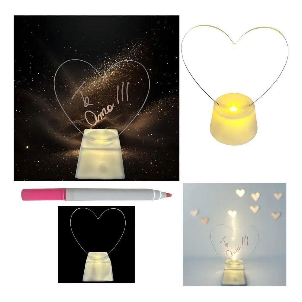 2X Presente Dia Dos Namorados Luminaria Led De Escrever Cane
