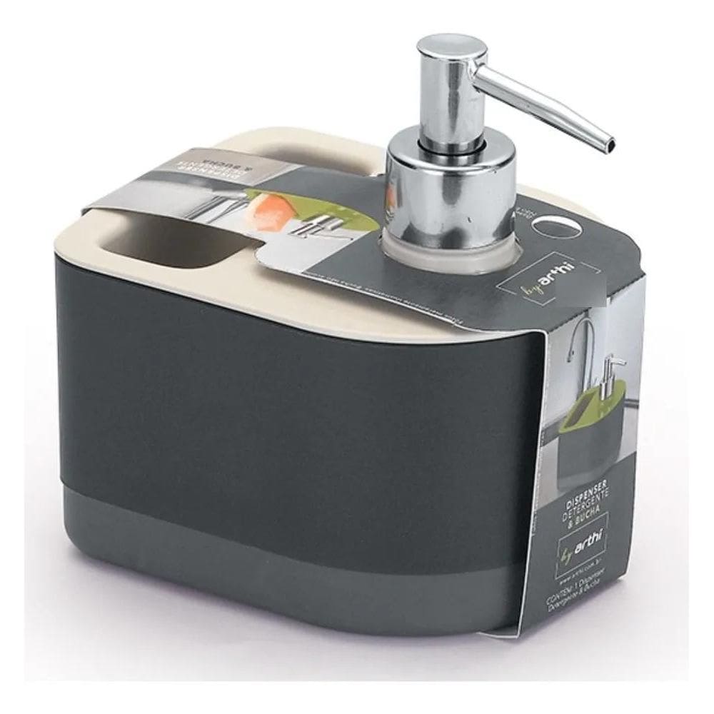 10X Porta Detergente E Dispenser Com Bucha- Arthi