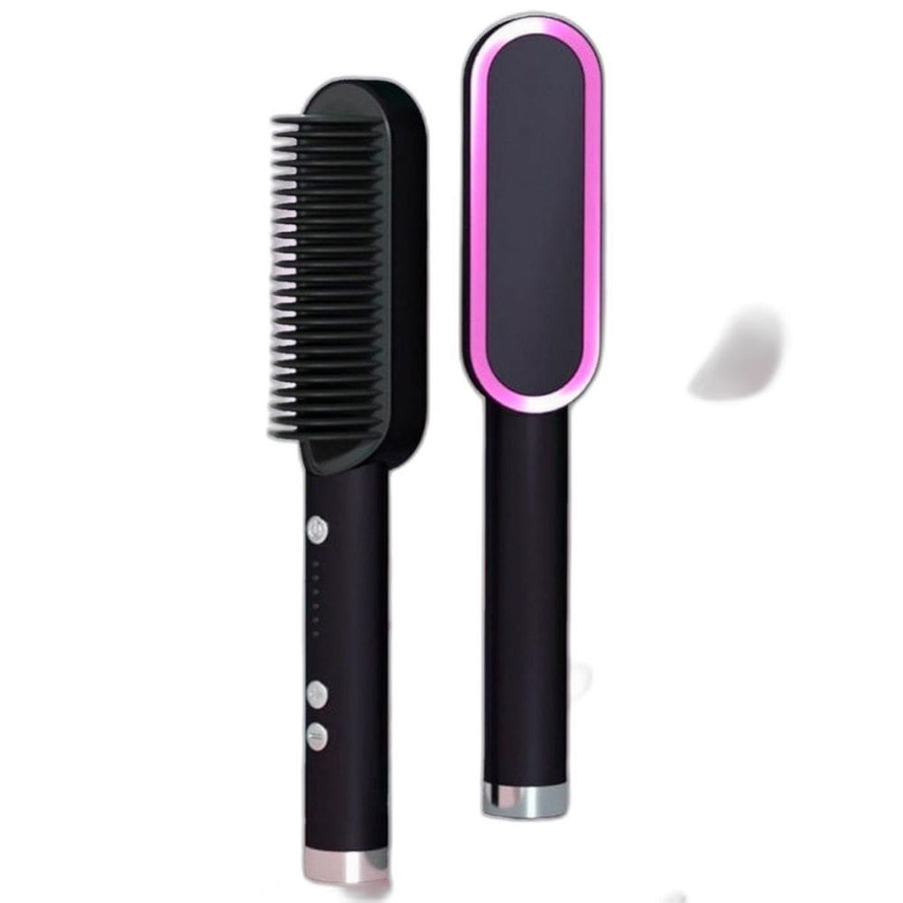 Escova 3 Em 1 Secadora Cabelo Liso Portátil 110/220V Bivolt