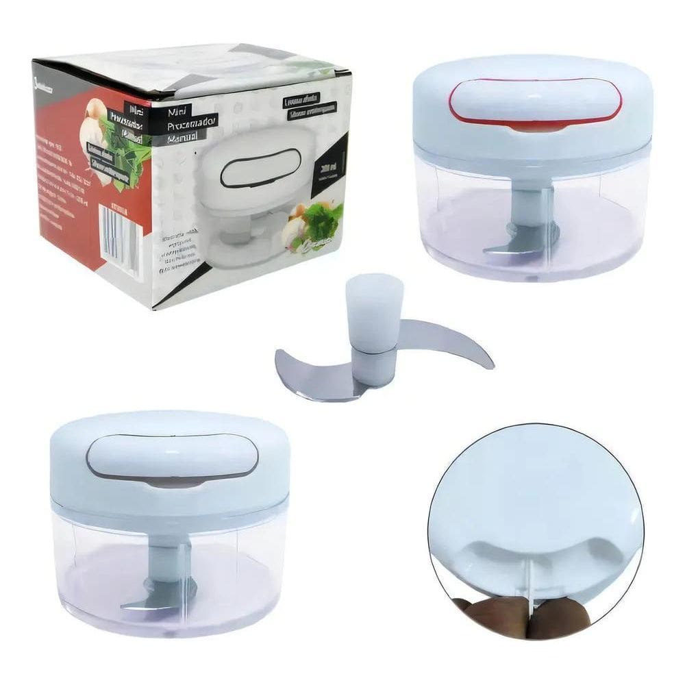2X Mini Processador Triturador De Alho Cebola Legumes