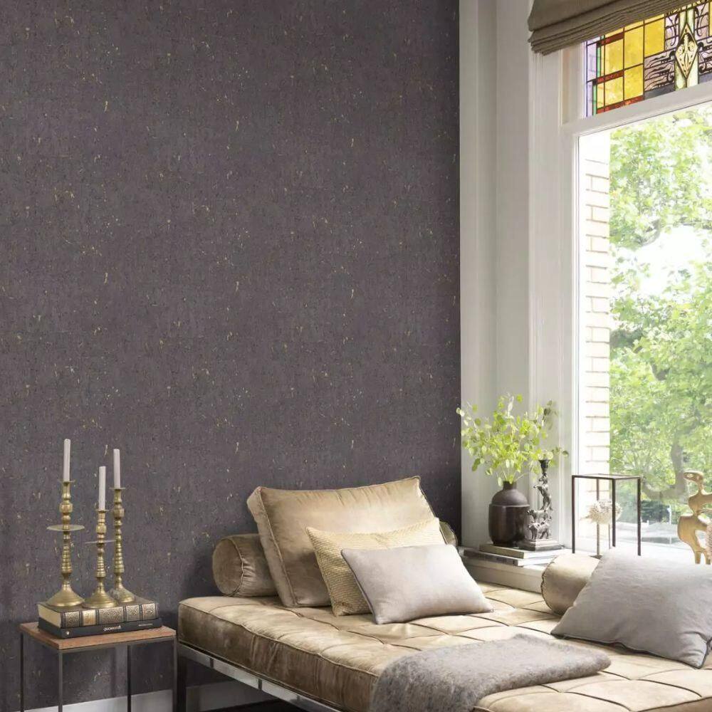 Papel de parede African Queen III Preto 10m x 0.53m