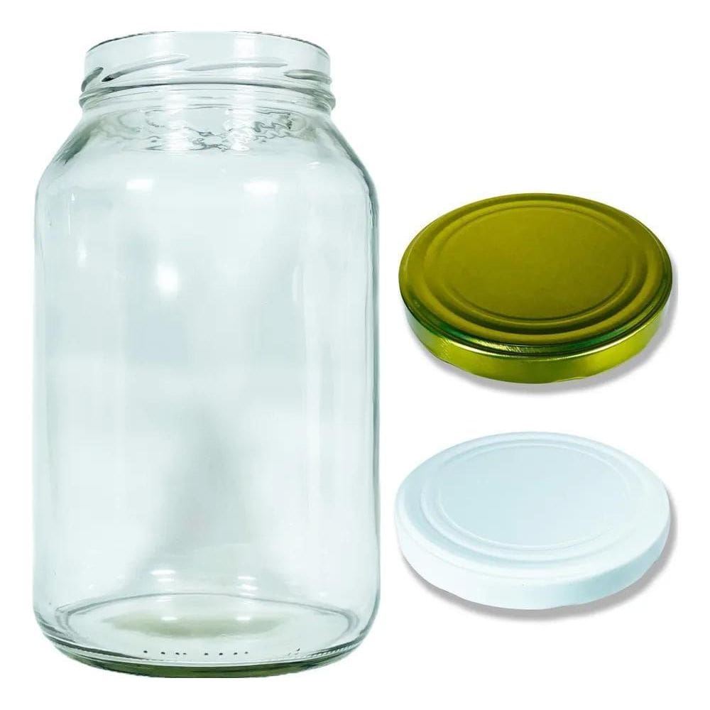 3X 2 Pote Vidro Gigante Conserva 3 Litros Mantimentos Hermét