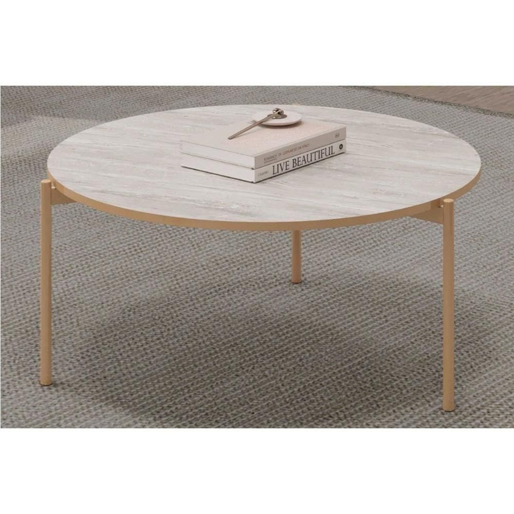 Mesa Centro Sala Bela Quartzo - Dj Móveis