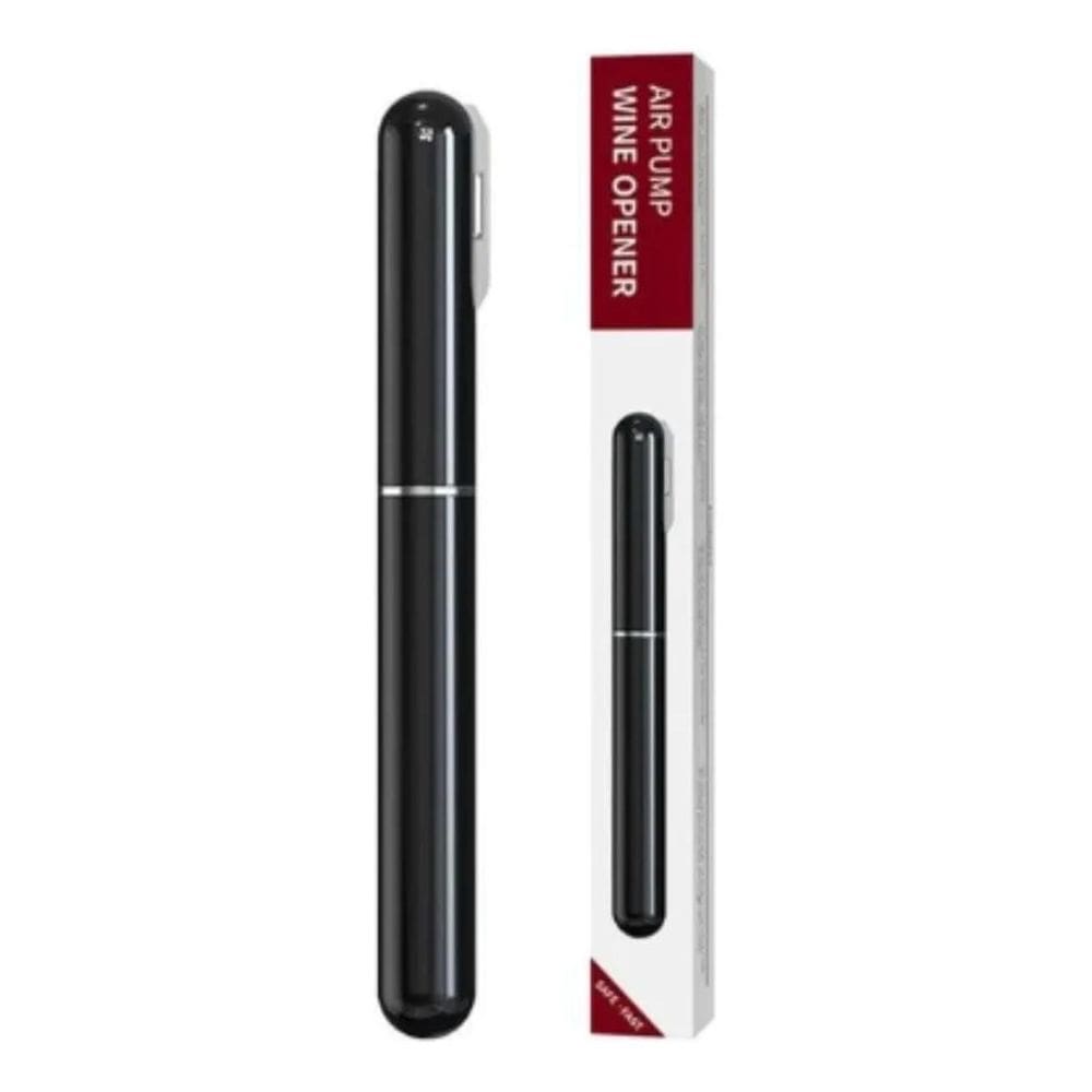 2X Abridor De Garrafa De Vinho De Aço Inoxidável Cor Preto