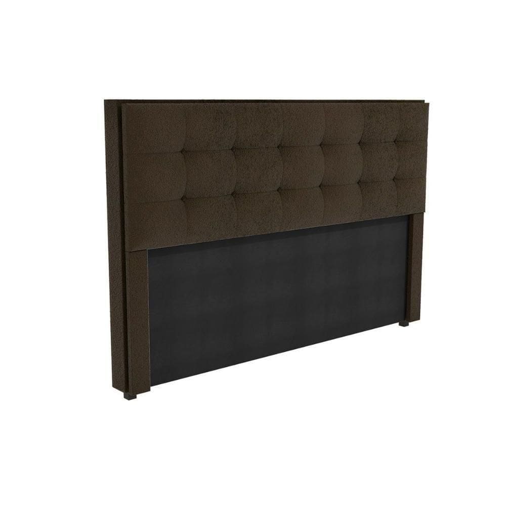Cabeceira Cama Box Estofada King Cab010 Boucle Chocolate - Kappesberg