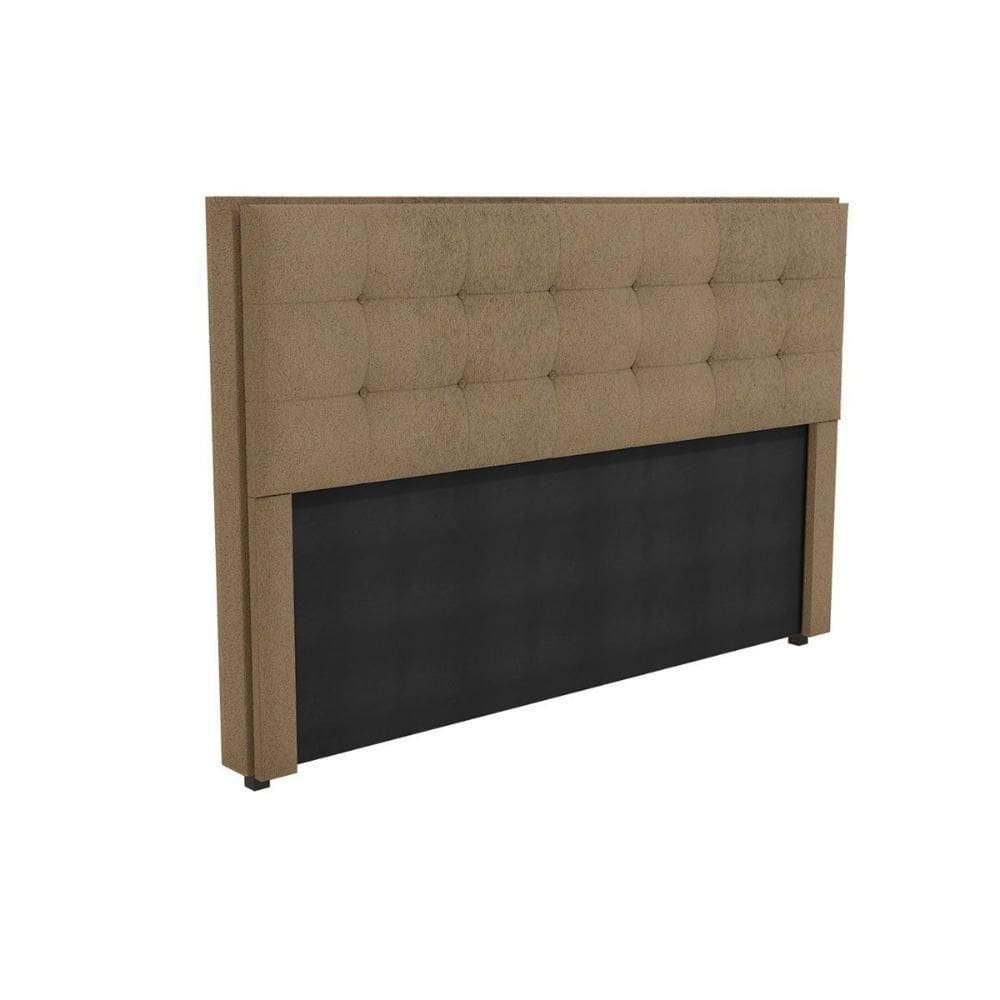 Cabeceira Cama Box Estofada King Cab010 - Boucle Bege - Kappesberg