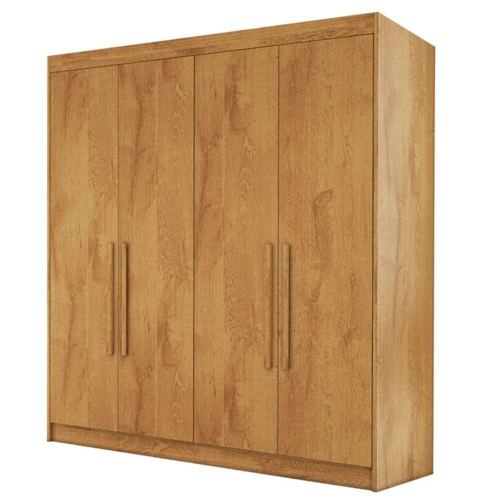 Guarda Roupas Casal 4 Portas 3 Gavetas 100% Mdf Tunis Madeirado
