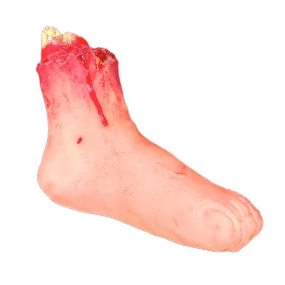 Pé Decepado Sangrento Decorativo Borracha Halloween