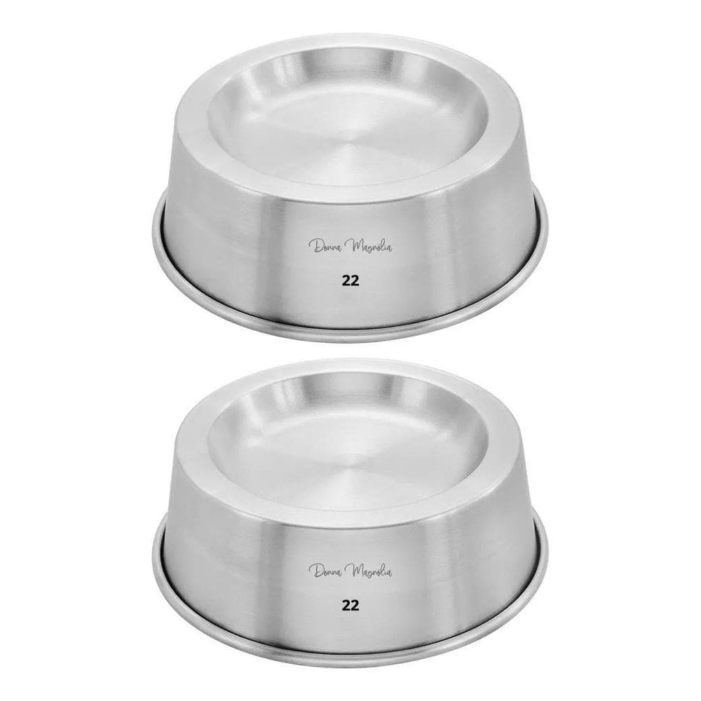 2X Kit Forma Assadeira Alumínio Redonda Ballerine 22 -2 Pçs