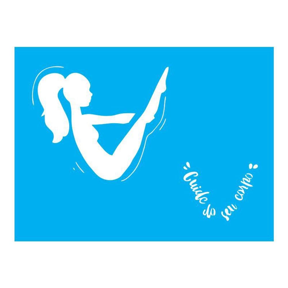 Stencil Tamako Cuide Do Seu Corpo - 15X20Cm - Ref A2431