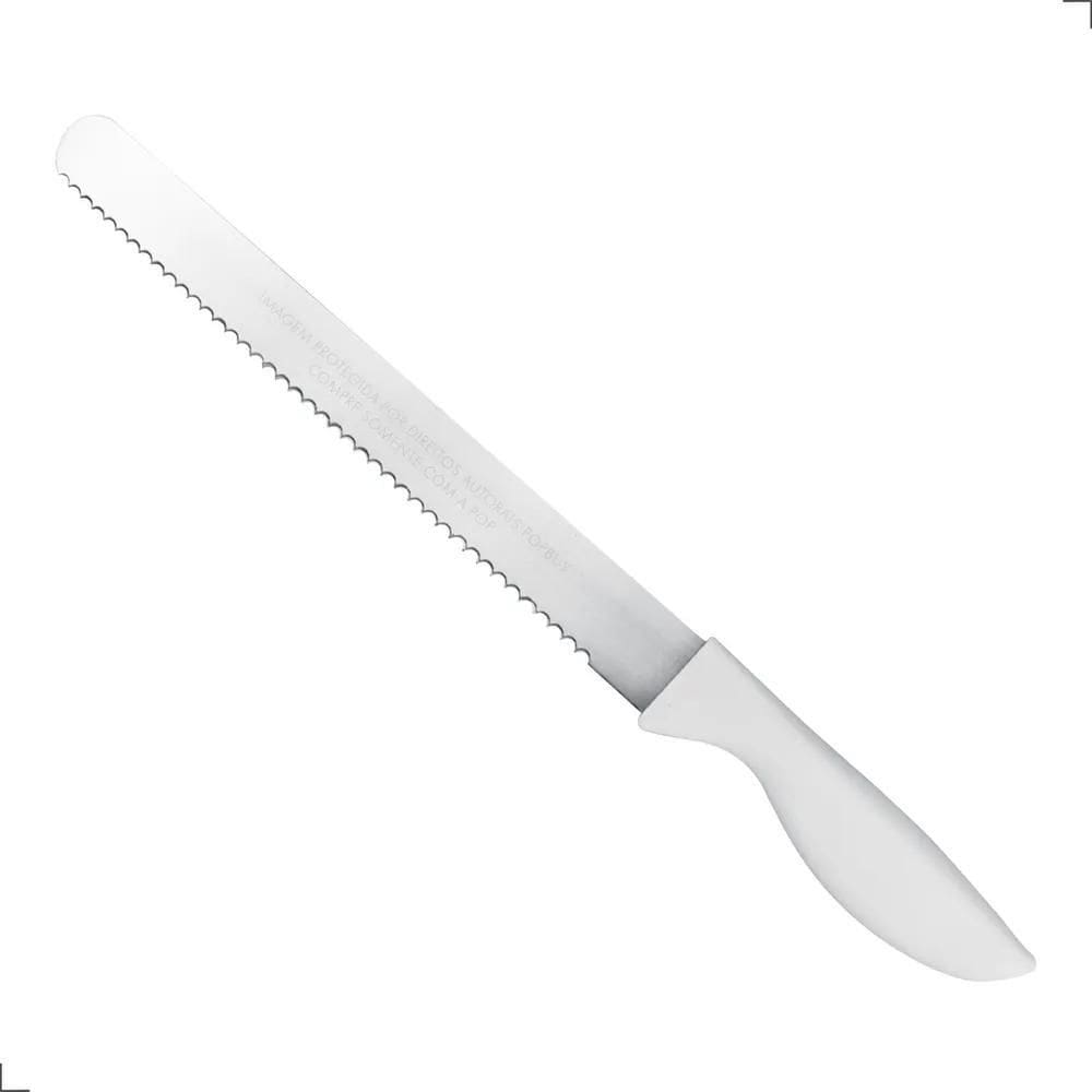 Faca De Confeiteiro Em Inox Cabo Branco 37Cm