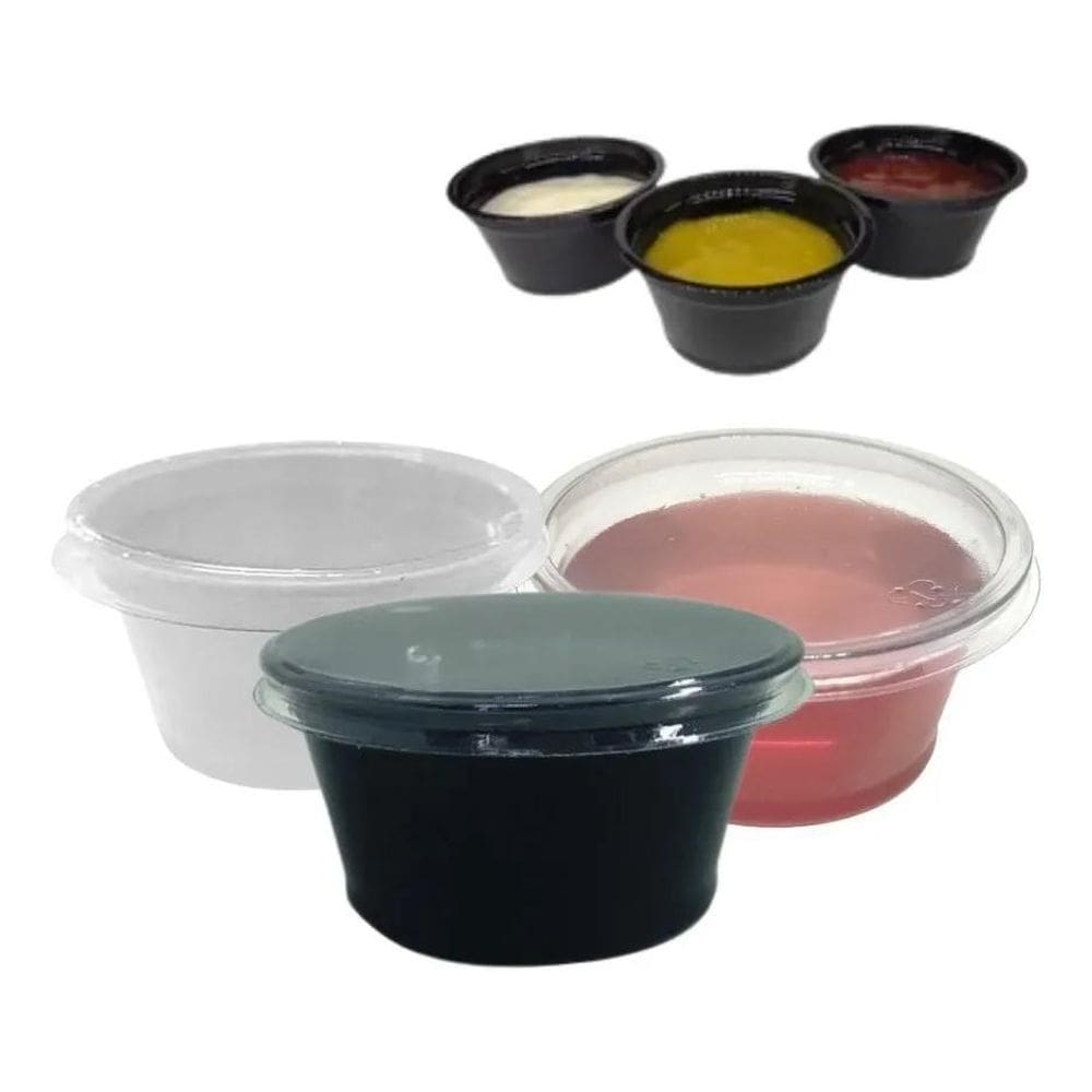 2X Pote Para Molhos 30Ml G695 100 Un- Galvano