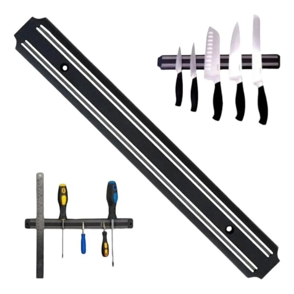 3X Barra Magnética Imã Suporte Cozinha Churrasqueira Faqueir