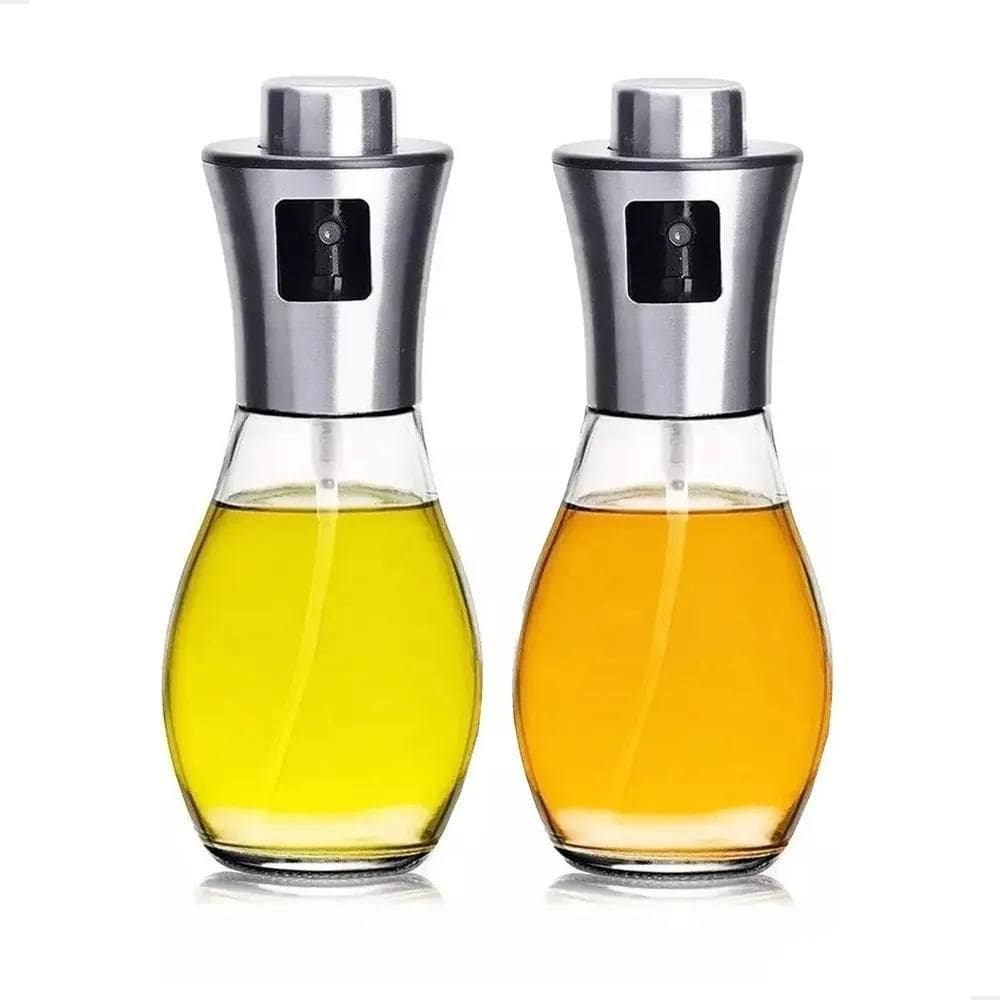 Kit 2 Galheteiro Inox 200Ml Spray Azeite E Vinagre